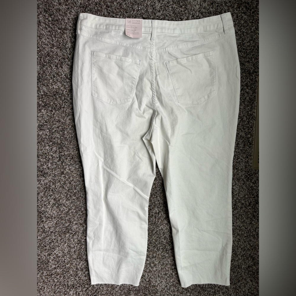 NWT LC Super High- Rise
Slim Straight White Pants. Size 20W - Picture 2 of 4